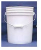 LEAKTITE 5GLSKD INDUSTRIAL PAIL, WHITE PLASTIC, 5-GALS.