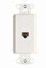 PASS & SEYMOUR WP3210WHV1 WALL JACK, CAT5E/RJ45, 1-PORT, WHITE