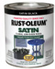 RUST-OLEUM 7777-730 1/2-PINT BLACK SATIN ENAMEL