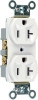 PASS & SEYMOUR CR20WCC12 DUPLEX OUTLET, HEAVY-DUTY, WHITE, 125-VO