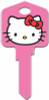 HILLMAN GROUP 87644 PAINTED KEY BLANK, HELLO KITTY, PINK