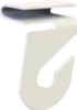 HILLMAN GROUP 122323 CEILING TRACK HANGER, WHITE, 2-PK.