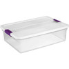 STERILITE CORP 17551706 STERILITE CLEARVIEW STORAGE BOX WITH LAT