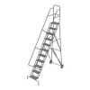 TRI-ARC KDRF111162 ROLLING LADDER ALL-TERRAIN 11-STEP