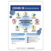 BRADY SPC ABSORBENTS 170280 COVID 19 SIGN COVID19 AWARENESS HIGH IM