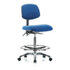 BLUE RIDGE ERGONOMICS BR-ESD-FHBCH-CR-T1-A0-CF-EC-ESDBLU ERGONOMIC CHAIR FABRIC BLUE