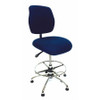 SHOPSOL 1010443 ESD CHAIR 16-1/2 BACK W CHROME FABRIC