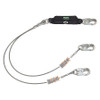 MSA SAFETY WORKS 10213788 SHOCK ABSORBING LANYARD SINGLE LEG 12FT.