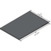 INSTOCK GRLP9630-1 WORK SURFACE PHENOLIC BLACK