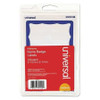 UNIVERSAL 92265 NAME BADGE BLUE BORDER NONPRINT PK100