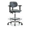 BLUE RIDGE ERGONOMICS BR-PHBCH-CR-T0-A1-CF-CC-BLK CLEANROOM TASK CHAIR POLYURETHANE BLACK