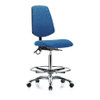 BLUE RIDGE ERGONOMICS BR-ESD-FHBCH-MB-CR-T0-A0-CF-EC-ESDBLU ESD TASK CHAIR FABRIC BLUE
