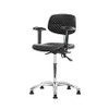 BLUE RIDGE ERGONOMICS BR-ESD-PMBCH-CR-T0-A1-NF-EG ESD TASK CHAIR POLYURETHANE BLACK