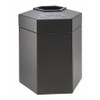 COMMERCIAL ZONE PRODUCTS 737224 HEX WASTE CONTAINER CHARCOAL 45 GAL.