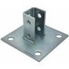 FLEX-STRUT FS-5814SQ E/G POST BASE SQUARE FOR SINGLE STRUT 2-HOLE