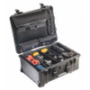 PELICAN PRODUCTS INC. 1560SC CASE 1560 WITH STUDIO INSERT BLACK