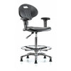 BLUE RIDGE ERGONOMICS BR-CLR-TPHBCH-CR-A1-CF-RG-BLK ESD TASK CHAIR UPHOLSTERED VINYL BLACK