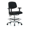 BLUE RIDGE ERGONOMICS BR-ESD-VMBCH-CR-T0-A1-CF-EC-ESDBLK ERGONOMIC CHAIR UPHOLSTERED VINYL BLACK