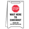 ACCUFORM SIGNS PFR120 ACCUFORM® A-FRAME FLOOR SIGN, STOP 