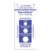 WARMMARK WM 5/41 TEMPERATURE INDICATOR LABEL HEAT PK100