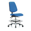 BLUE RIDGE ERGONOMICS BR-ESD-VMBCH-MB-CR-T0-A0-CF-EC-ESDBLU CLEANROOM TASK CHAIR UPHOLSTERED VINYL