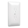 TAYMAC 2000W PAINTABLE OUTLET PLATE,DUPLEX,WHITE