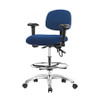 BLUE RIDGE ERGONOMICS BR-ESD-FHBCH-CR-T0-A1-CF-EC-ESDBLU ERGONOMIC CHAIR FABRIC BLUE