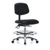 BLUE RIDGE ERGONOMICS BR-ESD-VMBCH-CR-T0-A0-CF-EC-ESDBLK ERGONOMIC CHAIR UPHOLSTERED VINYL BLACK
