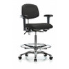 BLUE RIDGE ERGONOMICS BR-NCR-VHBCH-CR-T1-A1-CF-CC-8546 ERGONOMIC CHAIR UPHOLSTERED VINYL BLUE