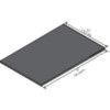 INSTOCK GRLP7230-1 WORK SURFACE PHENOLIC BLACK