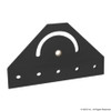 80/20 INC 40-4424-BLACK BLACK 40 S 180 DEGREE PIVOT BRACKET