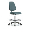 BLUE RIDGE ERGONOMICS BR-CLR-VHBCH-MB-CR-CF-CC-8546 CLEANROOM TASK CHAIR POLYURETHANE BLUE