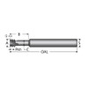 SCIENTIFIC CUTTING TOOLS TMLR495-10 3/4-10 INTERNAL 10 TPI 1/2" SHANK 4-FLUT