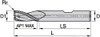 KENNAMETAL 1807349 20MM DIAM, 38MM LOC, 3 FLUTE SOLID CARBI