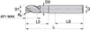 KENNAMETAL 2404952 0.63" DIAM 3 FLUTE SOLID CARBIDE CORNER 