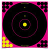 BIRCHWOOD CASEY BC-34027 SHOOT-N-C 12 INCH PINK BULL'S-EYE, 5 TAR