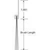 AMERICAN GARAGE DOOR BNSD23-94 BRUSHSEAL,SD,NYLON,2" STRAIGHT HOLDER