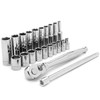CRESCENT CSWS3C 27 PC 1/4" DRIVE DEEP SOCKET SET
