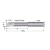 SCIENTIFIC CUTTING TOOLS HB80FA 0.08" MIN BORE DIAM, 1/2" MAX BORE DEPTH