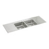 ELKAY ILR6622DD2 ELKAY LUSTERTONE CLASSIC STAINLESS STEEL