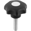KIPP K0154.4055X15 25MM HEAD DIAM, 7 POINT STAR KNOB