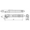 WIDIA GTD QSBI37555R INDEXABLE BORING BAR,7/16",HSS