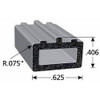 FAIRCHILD INDUSTRIES INC RS1034-50 FOAM RUBBER SEAL W/ADHESIVE BACK 0.4 IN