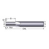 SCIENTIFIC CUTTING TOOLS TM140-32SA #10-32 THREAD, 1/4" SHANK DIAM, ALTIN+ C