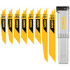 DEWALT TOOLS DWAR8SETCS 8PC RECIP BLADE KIT W/CASE