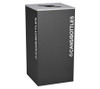 EX-CELL KAISER LLC RC-KD36-C BLX SQUARE CANS/BOTTLES, STEEL, 36 GAL. BLAC