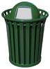 WITT INDUSTRIES, INC WC3600-DT-GN RECEPTACLE WITH DOME TOP LID AND PLASTIC