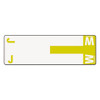 SMEAD MANUFACTURING CO. 67161 NAME LABELS,J & W, YELLOW, 100/PACK