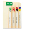 SMEAD MANUFACTURING CO. 67450 LABELS,ASSORTED COLORS, 250 PER MONTH