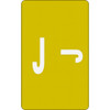 SMEAD MANUFACTURING CO. 67180 COLOR-CODED LABELS,LETTER J,100/PACK
